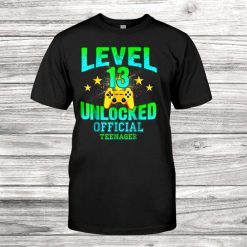 Official Teenager T-Shirt Level3 Unlocked Birthday Shirt