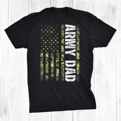 Proud Army Dad United States Usa Flag Shirt