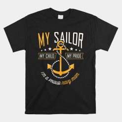 Proud Navy Mother For Moms Of Sailors Proud Mom Navy Family Shirt