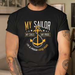 Proud Navy Mother For Moms Of Sailors Proud Mom Navy Family Shirt