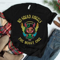 The Bossy Angel Women Birthday Squad Group Shirt