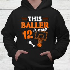 This Baller Is Now 12 Birthday Basketball Coach Shirt