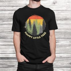 Vintage Happy Little Tree Funny Birthday Shirt Kids Shirt