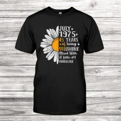 July 1975 Birthday Gifts Floral Shirt