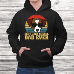 Best Jack Russel Dog Papa Dad Father Puppy Funny Retro Shirt