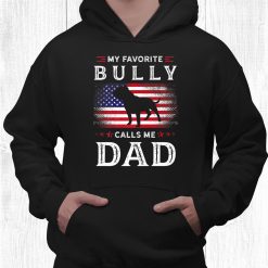 Bully Or Pitbull Dog Owner Usa Vintage Flag Dad Shirt