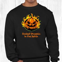 Coolest Pumpkin In The Patch Funny Halloween Men Dad Shirt
