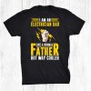 Electrician Electricity Lineman Papa Dad Electrical Engineer Shirt