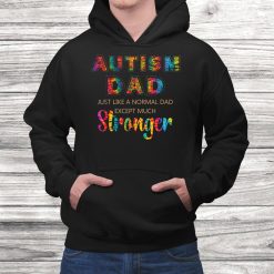 Autism Awareness Gift Vintage Tye Dye Autism Dad Stronger Shirt