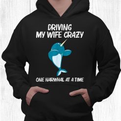 Narwhal For Men Dad Narwhale Sea Unicorn Fish Whale Funny Shirt