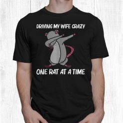 Rat For Men Dad Dabbing Black Brown Rodent Animal Funny Shirt