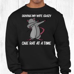 Rat For Men Dad Dabbing Black Brown Rodent Animal Funny Shirt
