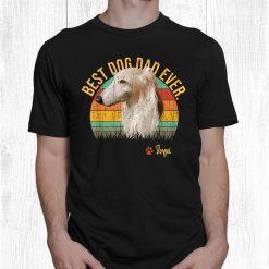 Vintage Best Borzoi Dad Ever Gift For Dog Lover Shirt