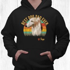 Vintage Best Borzoi Dad Ever Gift For Dog Lover Shirt