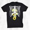 Avocado Skeleton Rib Cage X Ray Spooky Halloween Shirt