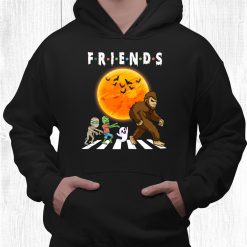 Bigfoot And Friends Walking On Street Halloween Costumes Shirt