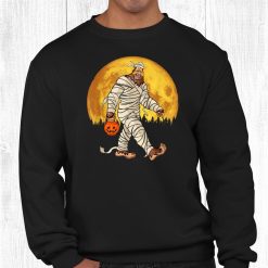 Bigfoot Mummy Costume Moon Halloween Funny Sasquatch Dotd Shirt