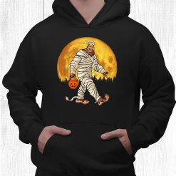 Bigfoot Mummy Costume Moon Halloween Funny Sasquatch Dotd Shirt