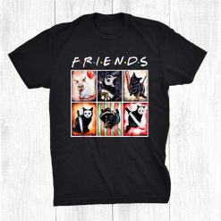 Black Cat Horror Friends Halloween Shirt