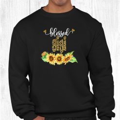 Blessed Gigi Leopard Sunflowers Halloween Fall Shirt