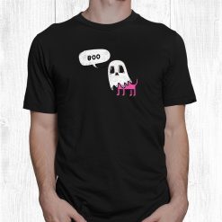 Boo Spooky Dog Cute Halloween Autumn Funny Wiccan Shirt