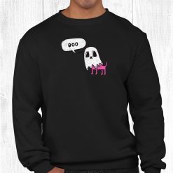 Boo Spooky Dog Cute Halloween Autumn Funny Wiccan Shirt