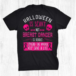 Breast Cancer Halloween Party Survivor Pink Skull Patient Shirt