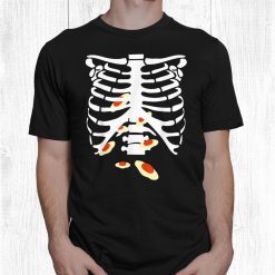 Eggs Skeleton Rib Cage X Ray Spooky Halloween Funny Shirt