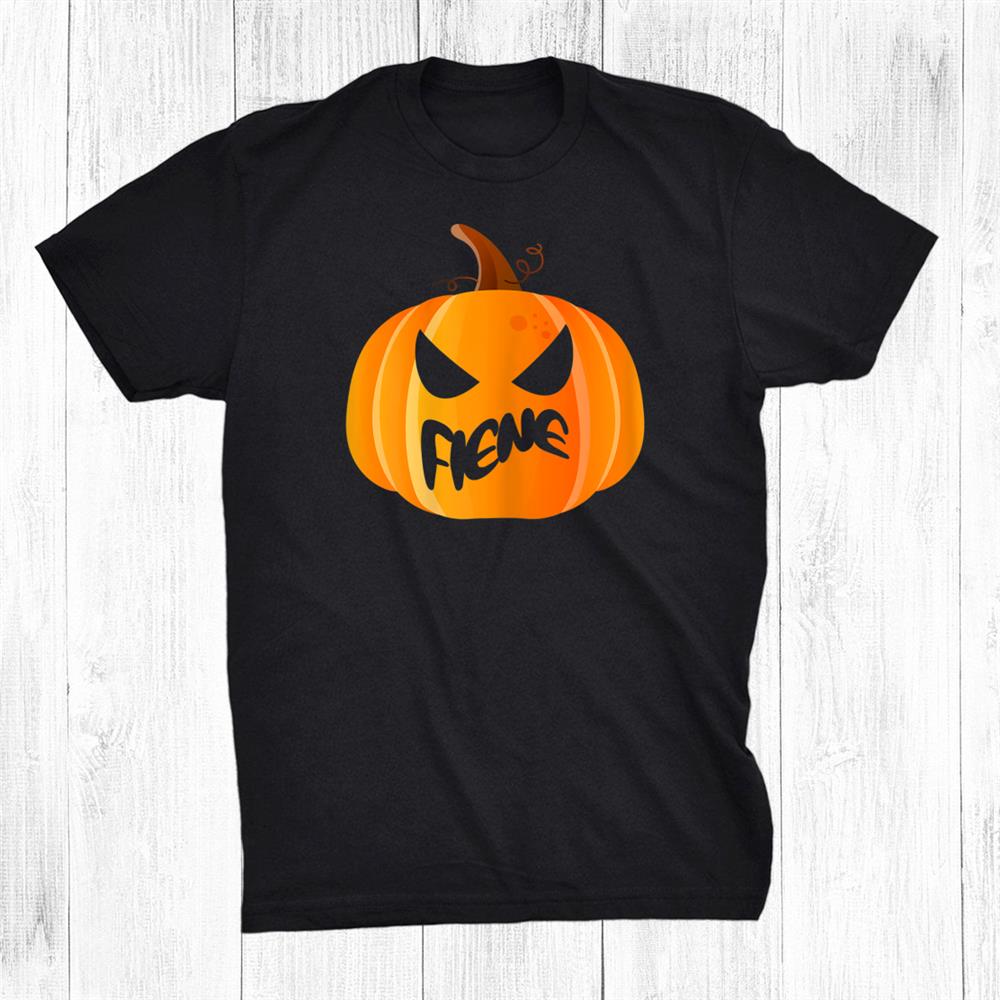 Fiene Name Custom Pumpkin Personalized Halloween Shirt