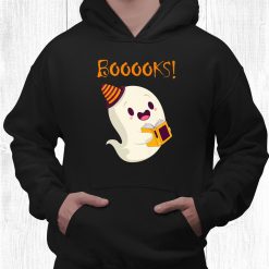 Funny Ghost Reading Book Teacher Book Lover Halloween Day Shirt