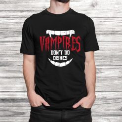 Funny Saying Vampire Fangs Costume Easy Halloween Shirt