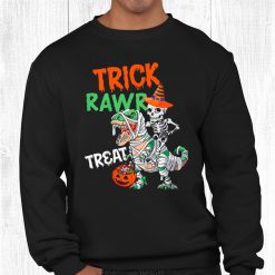 Halloween021 Skeleton Riding Dinosaur Funny Shirt
