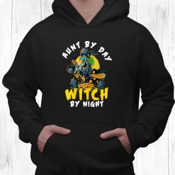 Halloween Aunt By Day Witch By Night Aunt Witch Costume Shirt