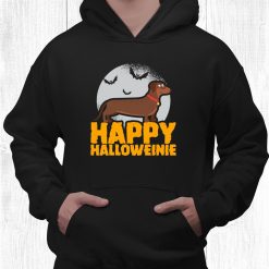 Halloween Dachshund Humor Happy Halloweinie Shirt