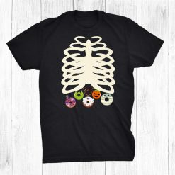 Halloween Food Costume Kids Donut Rib Cage Skeleton Adults Shirt