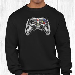 Halloween Gamer Skeleton Controller Video Gamer Kids Shirt