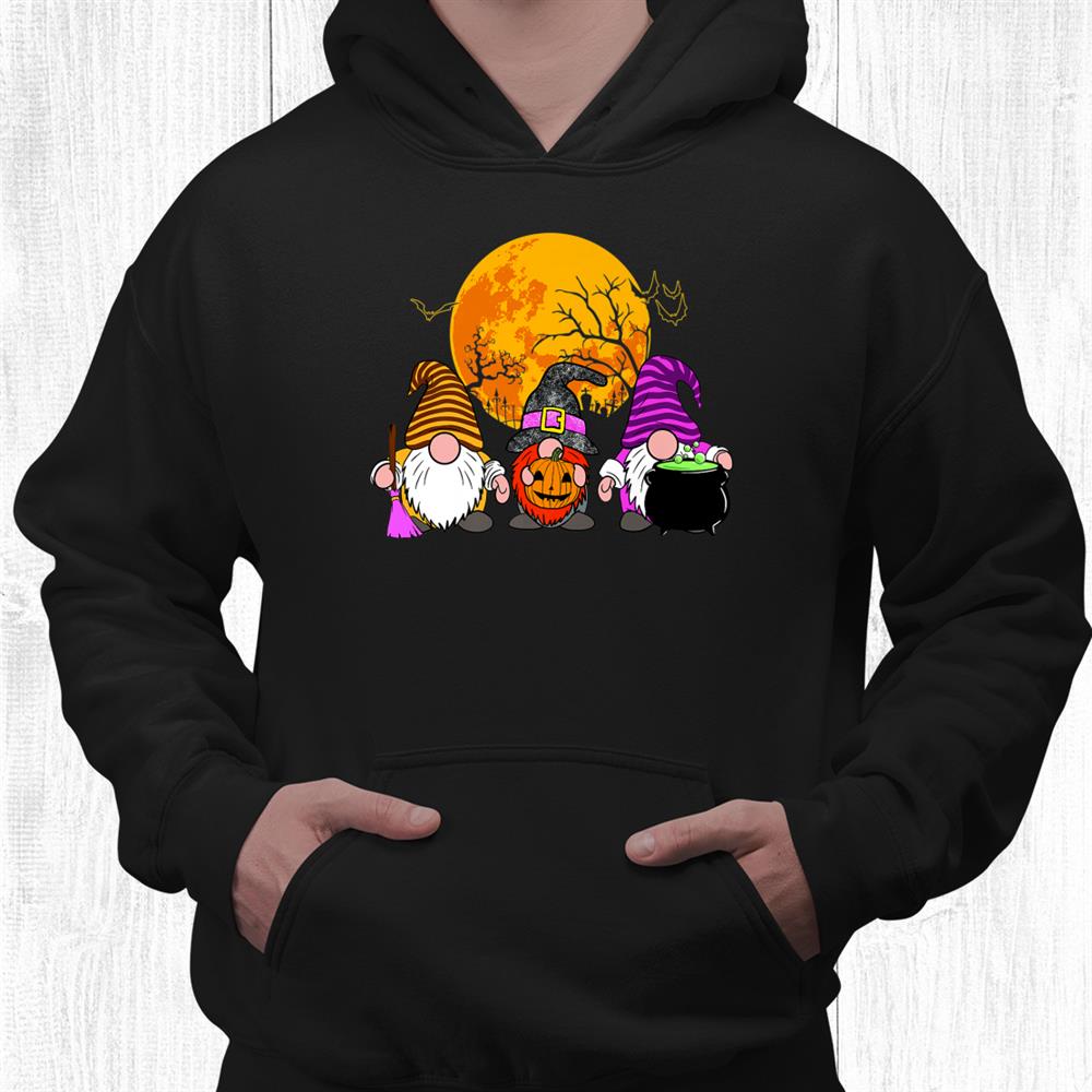 Halloween Gnomes Cute Autumn Pumpkin Fall Funny Holiday Shirt