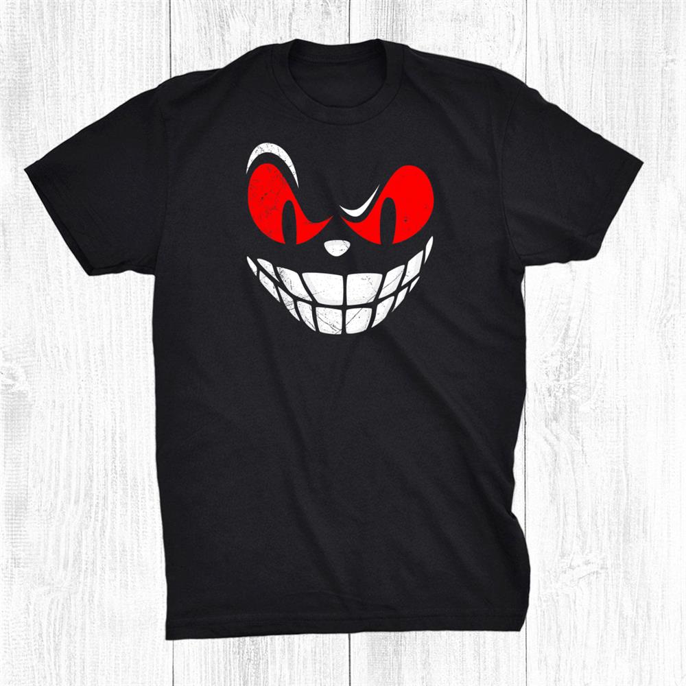 Halloween Horror Cat Face Scary Fancy Dress Shirt