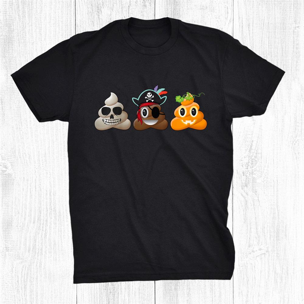 Halloween Poop Funny Halloween Pooping Costume Shirt
