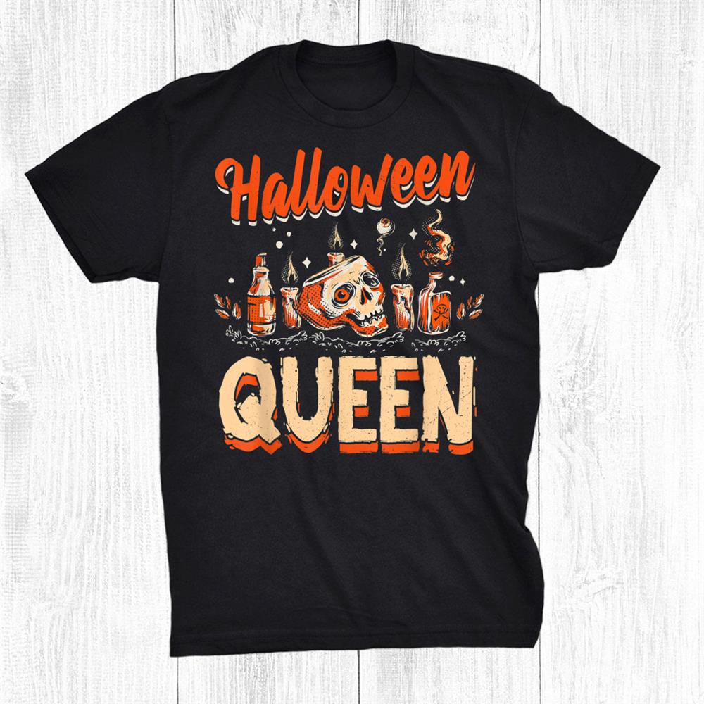 Halloween Queen Skull Head Apparel For Halloween Party Shirt
