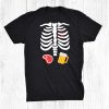 Halloween Skeleton Beer Steak Costume Funny Shirt