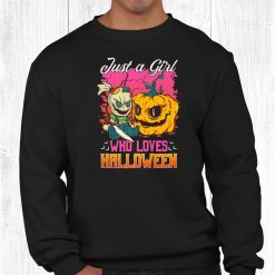 Just A Girl Who Loves Halloween Shirt