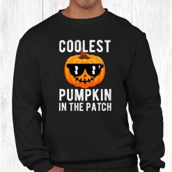 Kids Coolest Pumpkin In The Patch Halloween Boys Girls Men Shirt