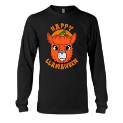 Llama Tina Alpaca Halloween Pumpkin Funny Shirt