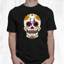 Mtb Dia De Los Muertos Sugar Skull For Bikers Halloween Shirt
