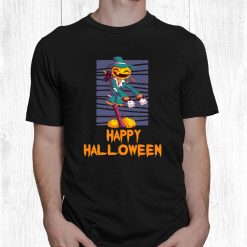 Scary Evil Pumpkin Scarecrow Spooky Halloween Funny Shirt