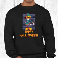 Scary Evil Pumpkin Scarecrow Spooky Halloween Funny Shirt