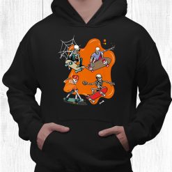 Skateboarding Skeleton Skater Skateboard Halloween Shirt