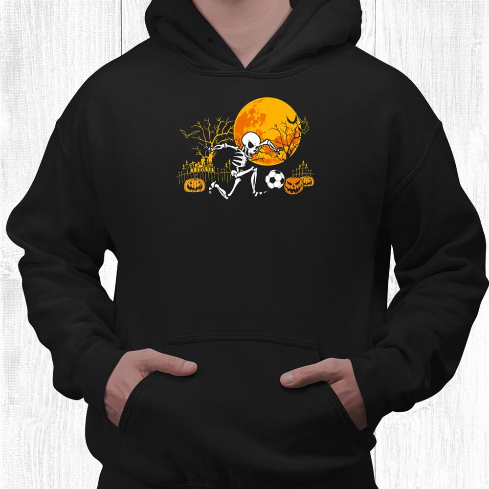 Soccer Skeleton Halloween Boys Soccer Player Halloween Shirt