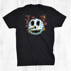 Spooky Scary Snowman Christmas Halloween Nightmare Shirt